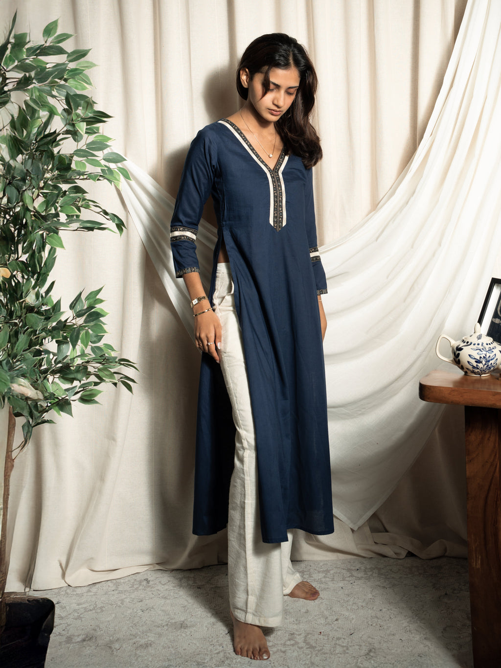 Alizeh Modal Silk Kurti Top