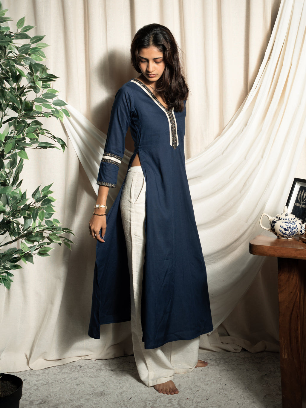 Alizeh Modal Silk Kurti Top