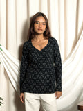 Nazmin Full Sleeved Structured Kurti Top