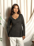 Naaz Full Sleeve Structured Kurti Top