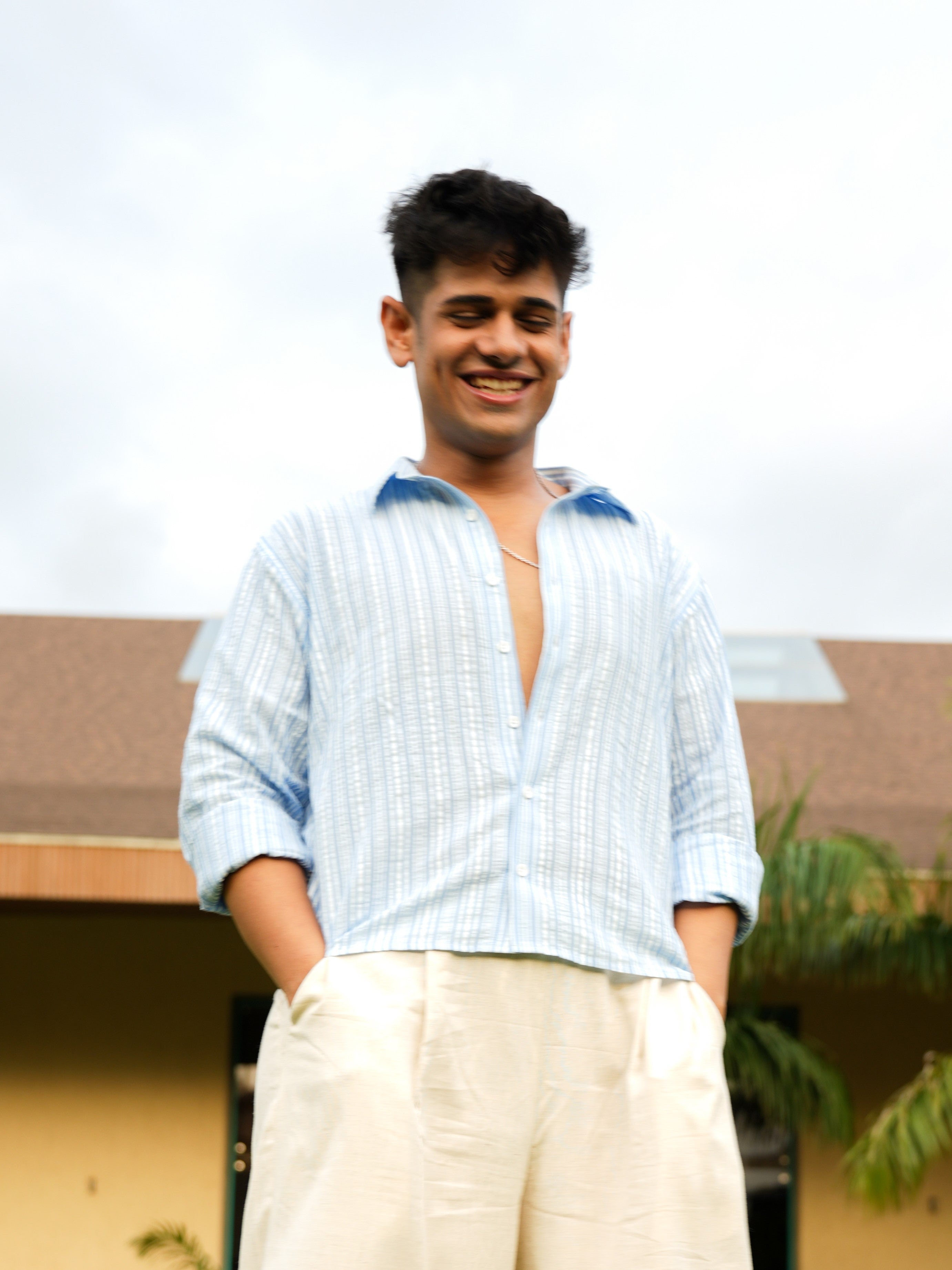 Gul Striped Crop  Shirt