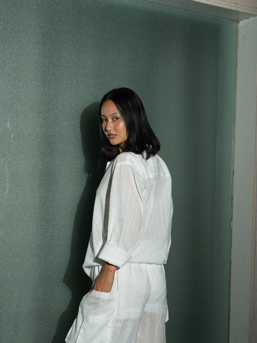 Oversized Jacquard Shirt