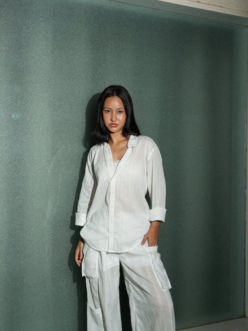 Oversized Jacquard Shirt