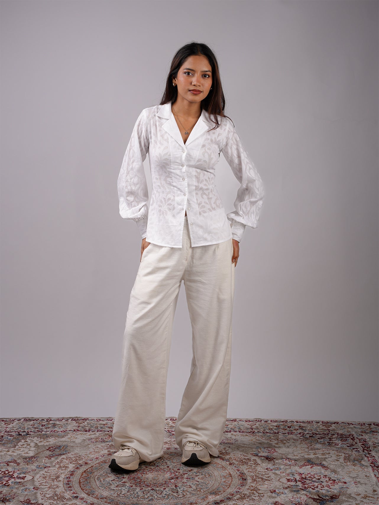 Safa Jacquard Corset Shirt