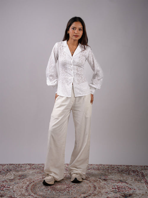 Safa Jacquard Corset Shirt