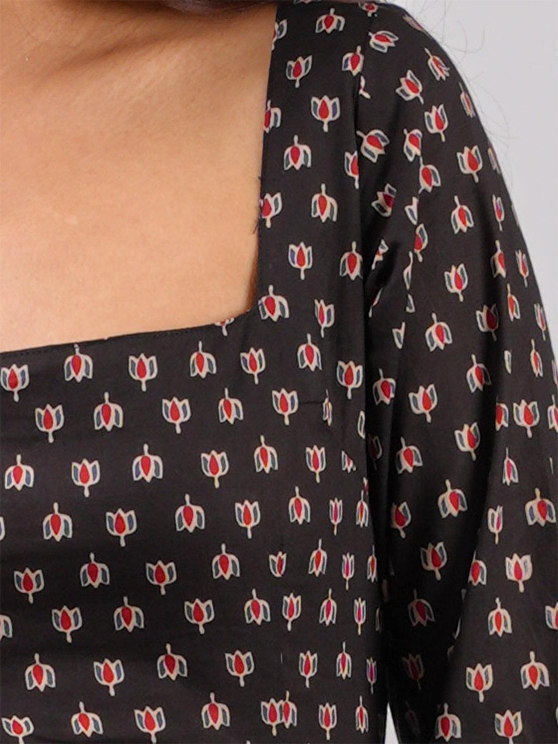 Rohini Sleeved Corset Kurti Top