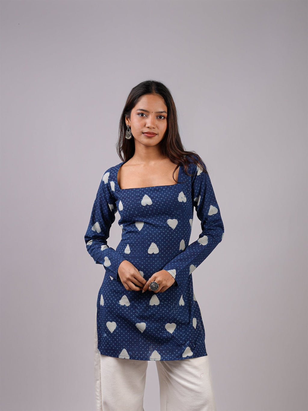 Sneha Sleeved Corset Kurti Top