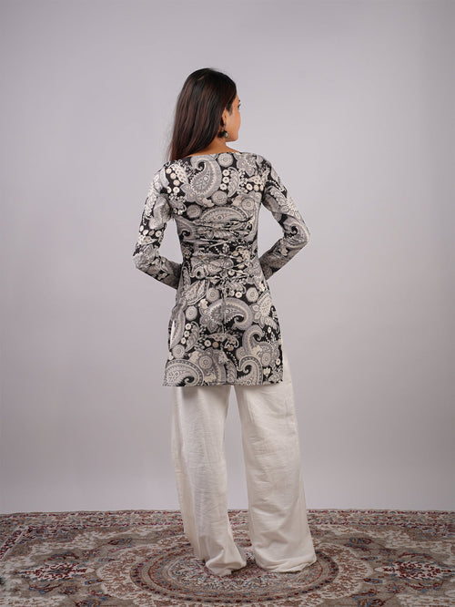 Reema Sleeved Corset Kurti Top