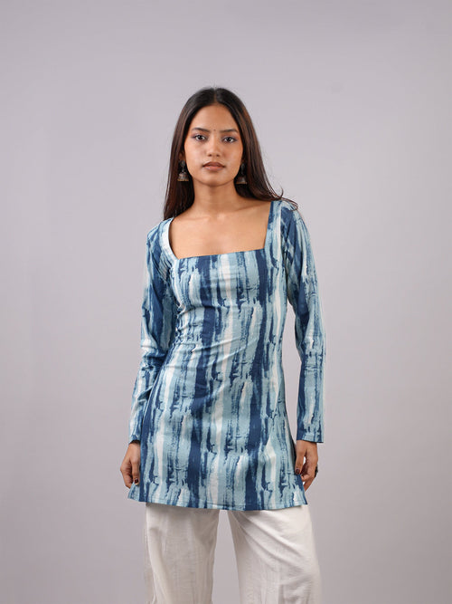 Jaya Sleeved Corset Kurti Top