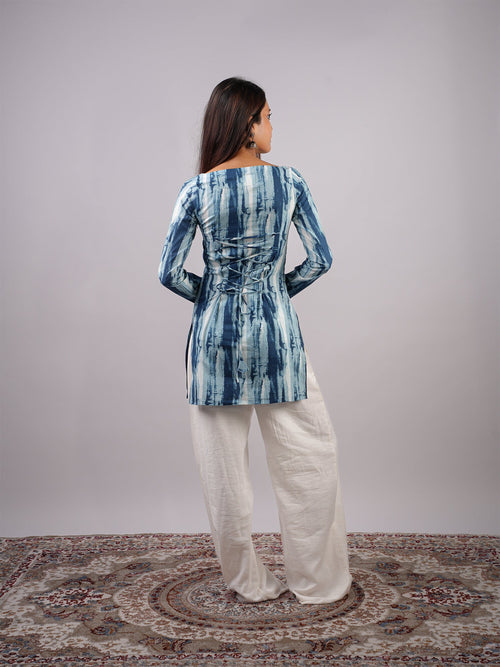 Jaya Sleeved Corset Kurti Top
