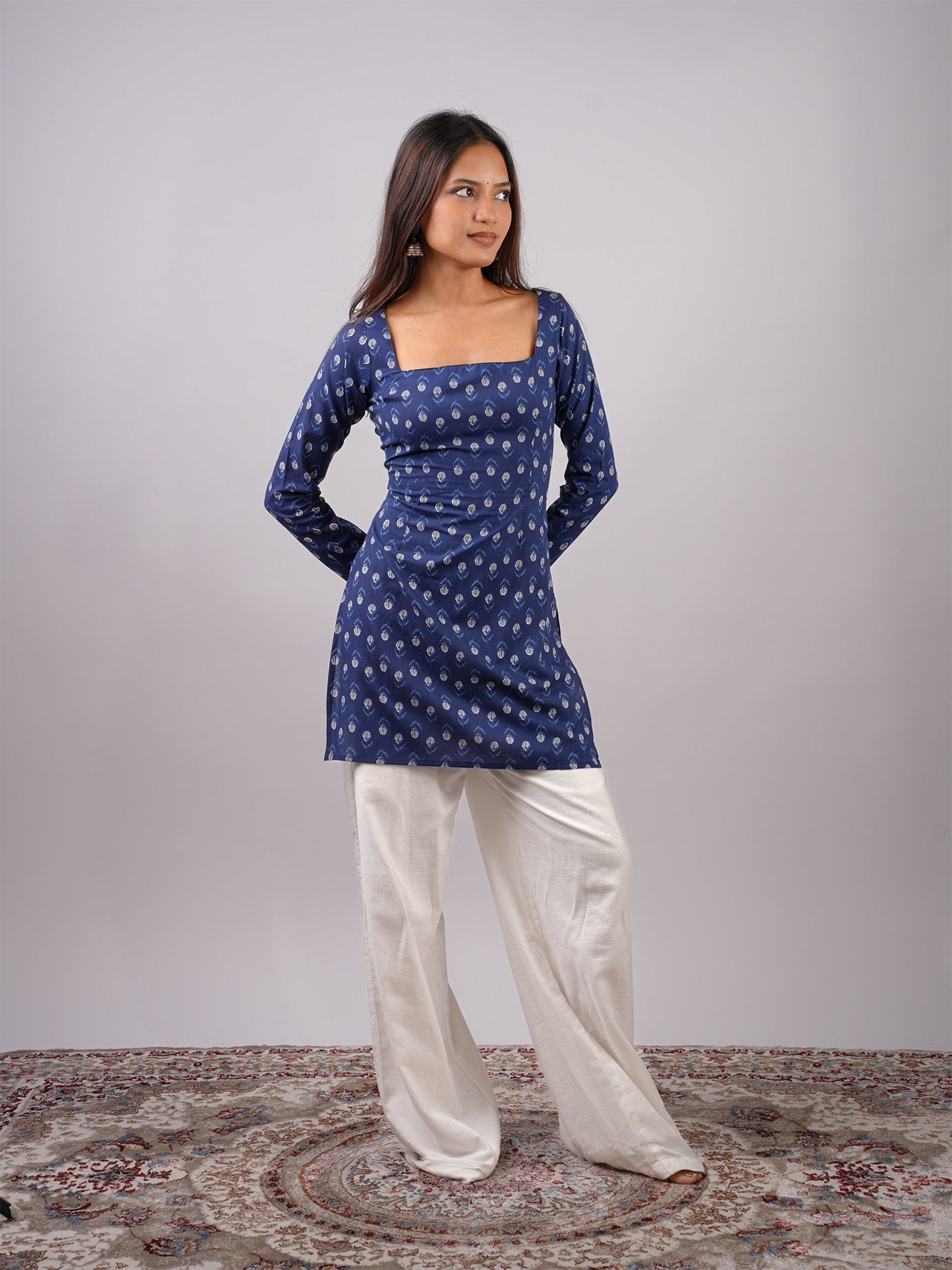 Nia Sleeved Corset Kurti