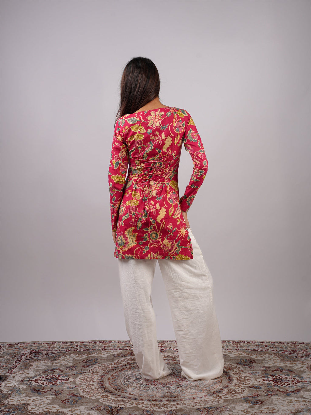 Mohini Sleeved Corset Kurti Top