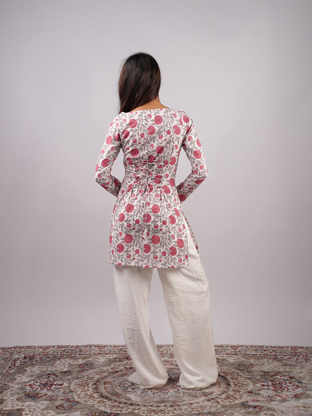 Kusum Sleeved Corset Kurti Top