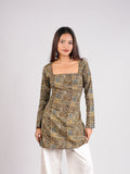 Kanak Sleeved Corset Kurti Top