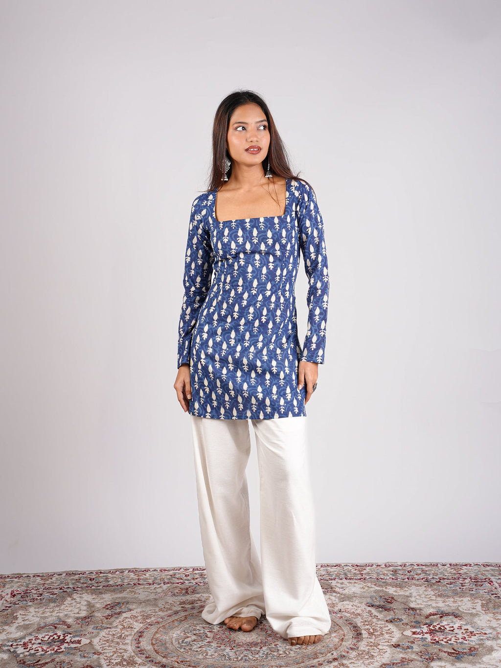 Shikha Sleeved Corset Kurti Top