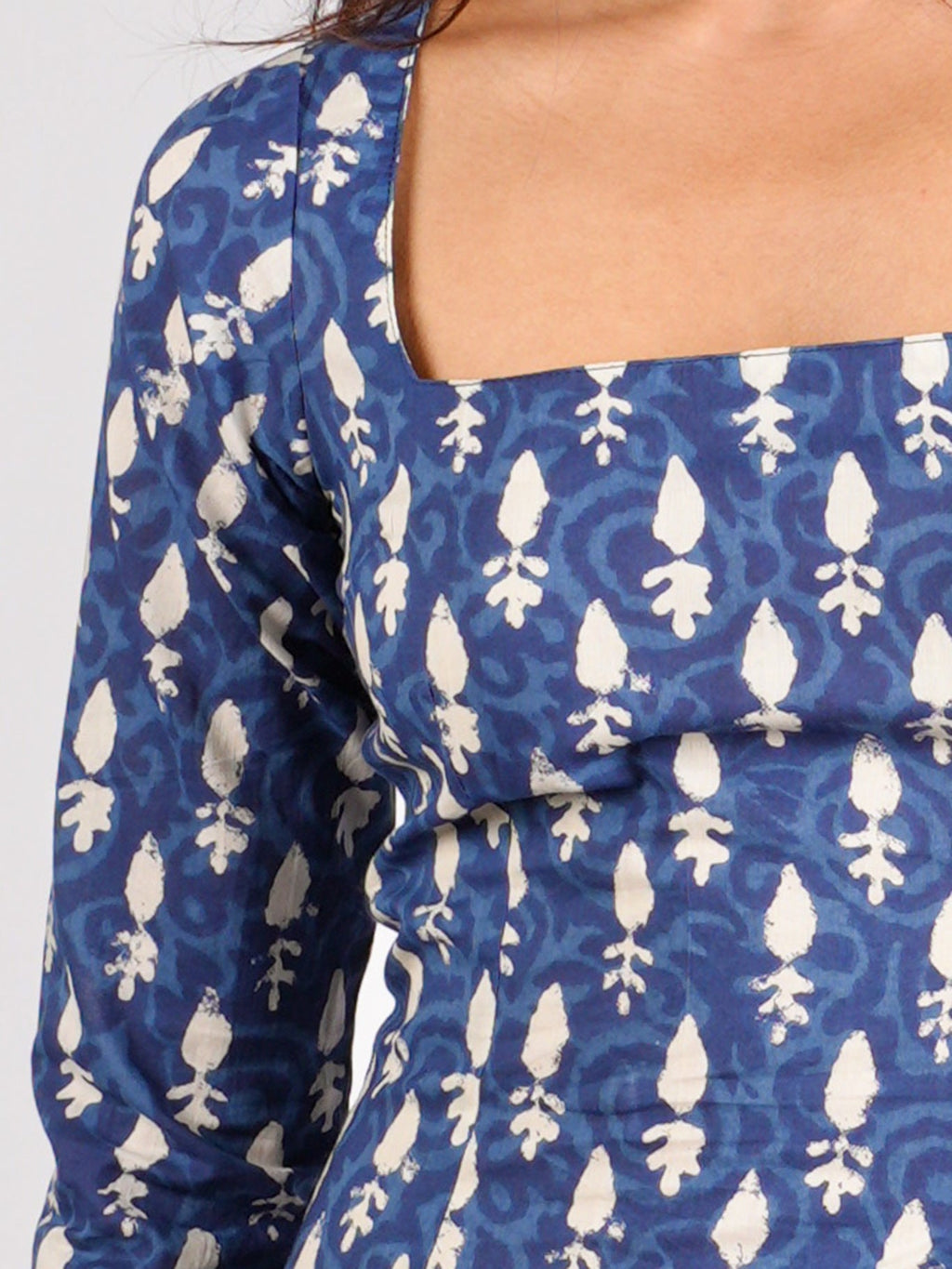 Shikha Sleeved Corset Kurti Top