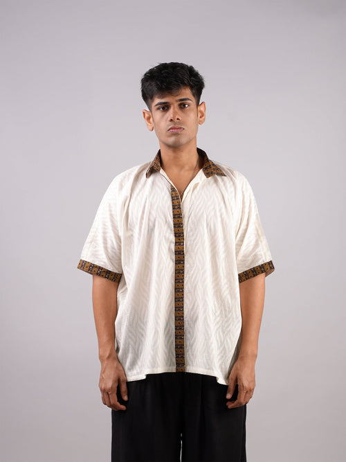 Taal Short Sleeves Structured Kurti Top