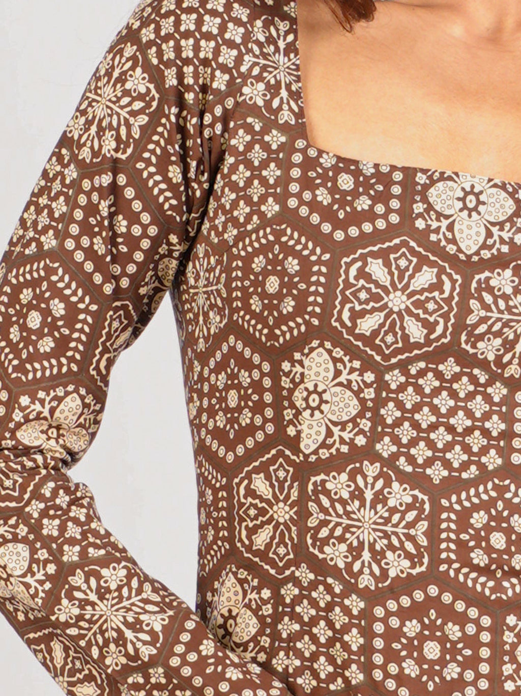 Heena Sleeved Corset Kurti Top