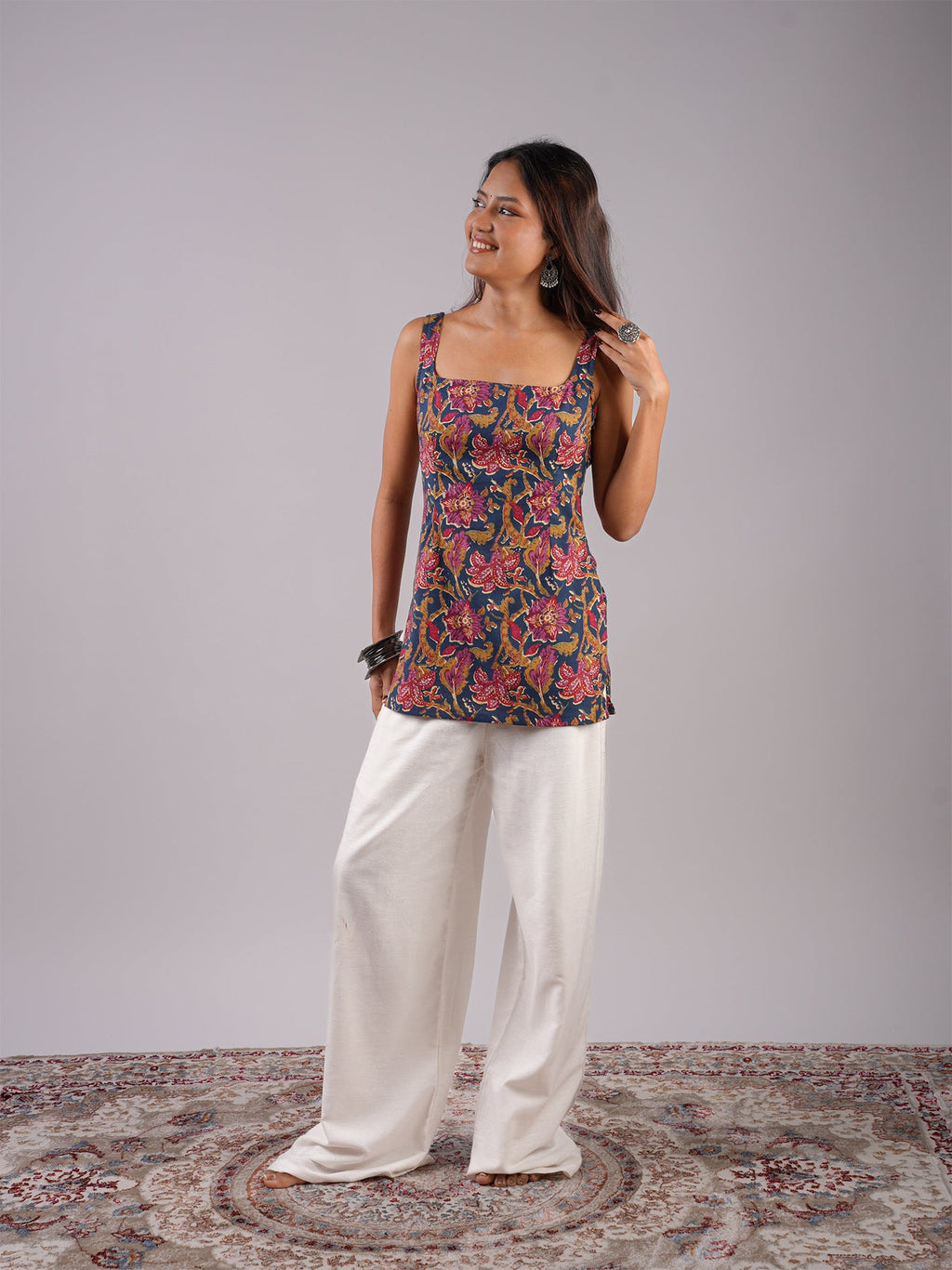 Megh Open-Back Kurti Top