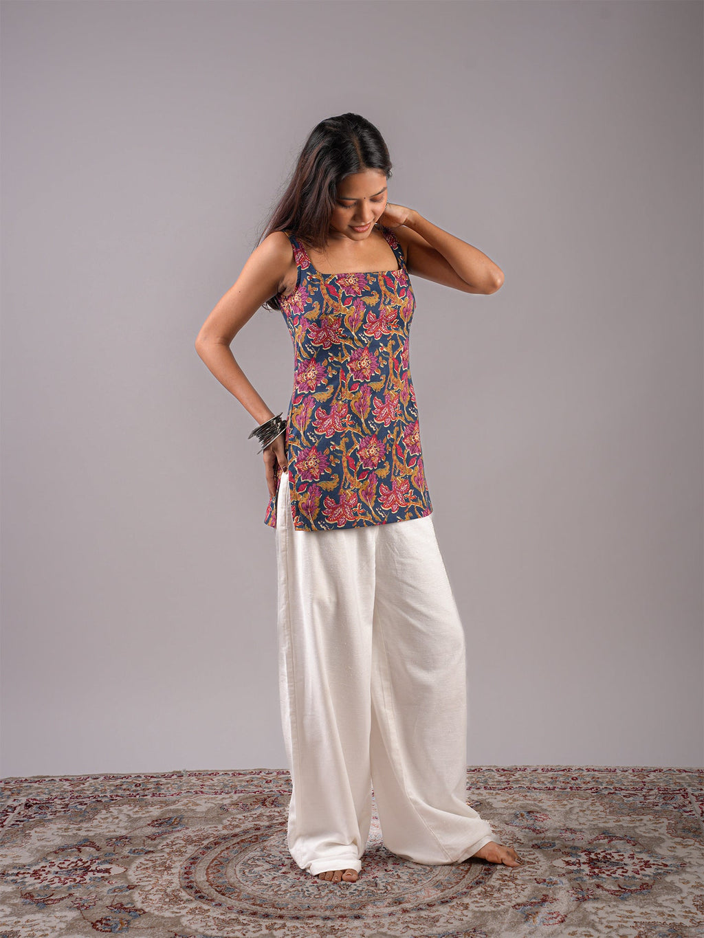 Megh Open-Back Kurti Top