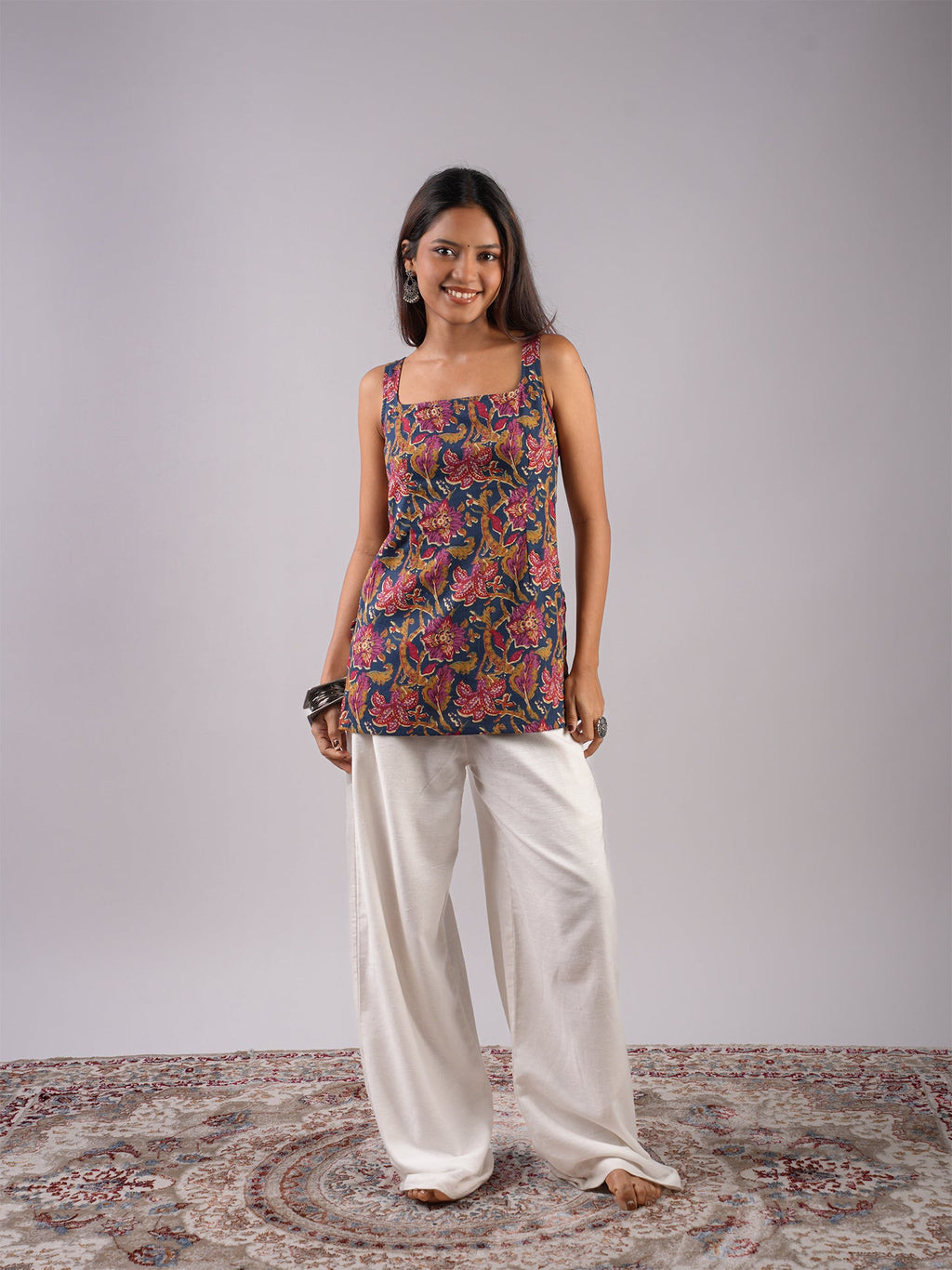 Megh Open-Back Kurti Top