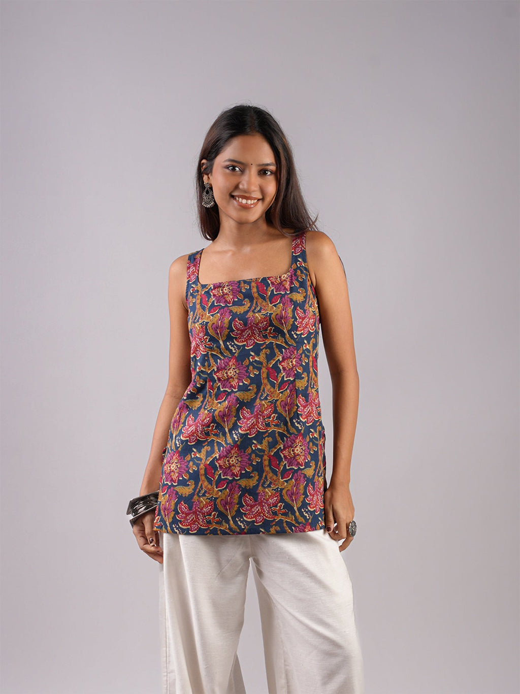 Megh Open-Back Kurti Top