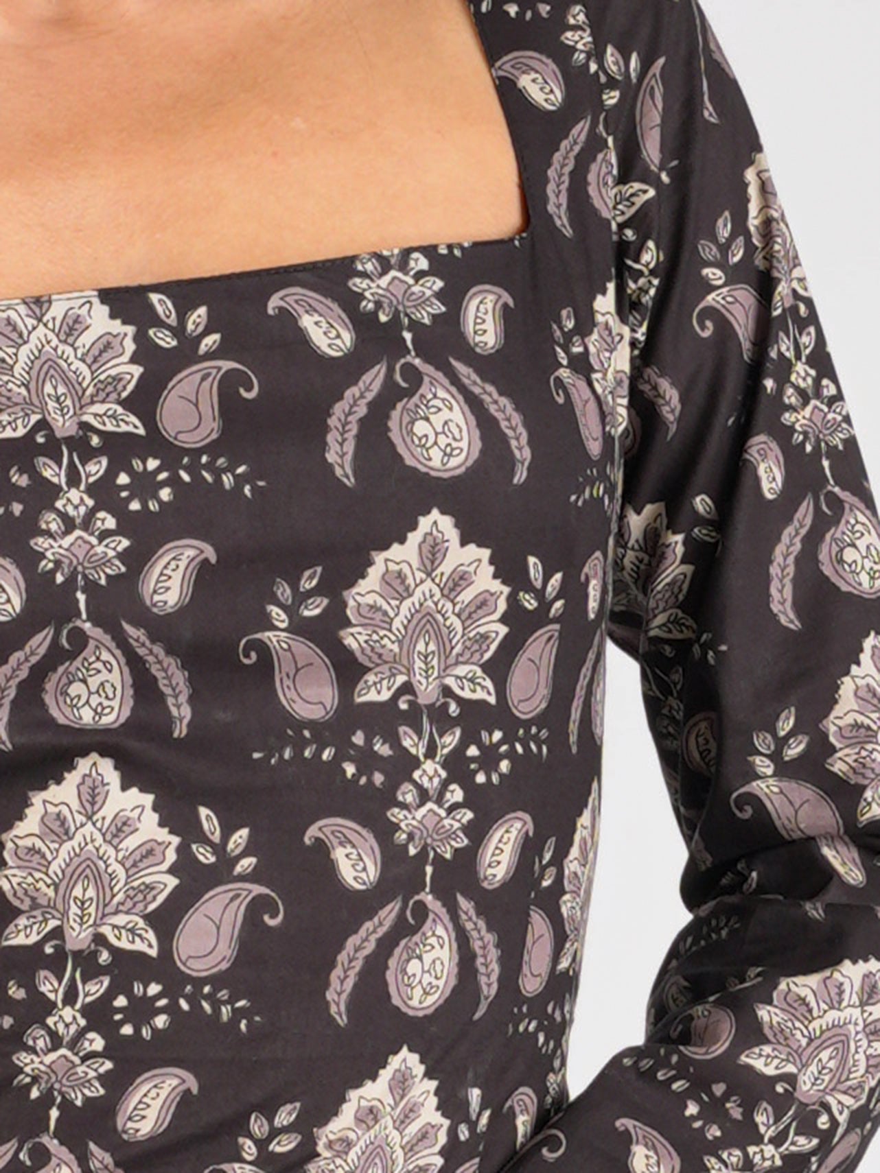 Kajal Sleeved Corset Kurti Top