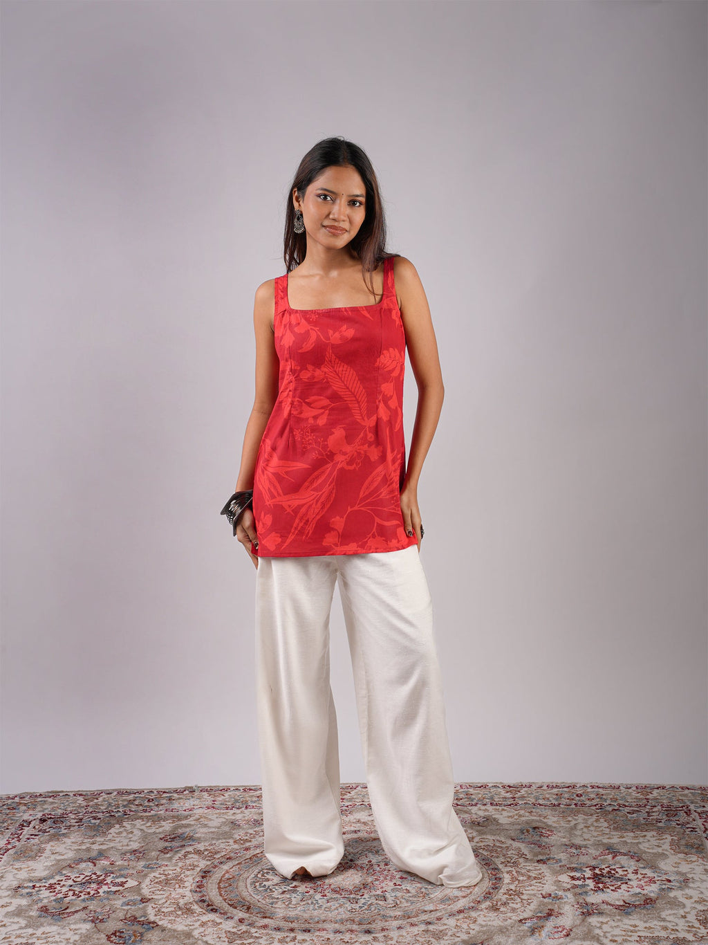 Ananya Open-Back Kurti Top