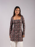 Riva Sleeved Corset Kurti Top