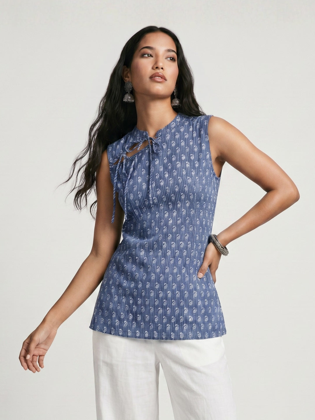Alisha Tie-Neck Kurti