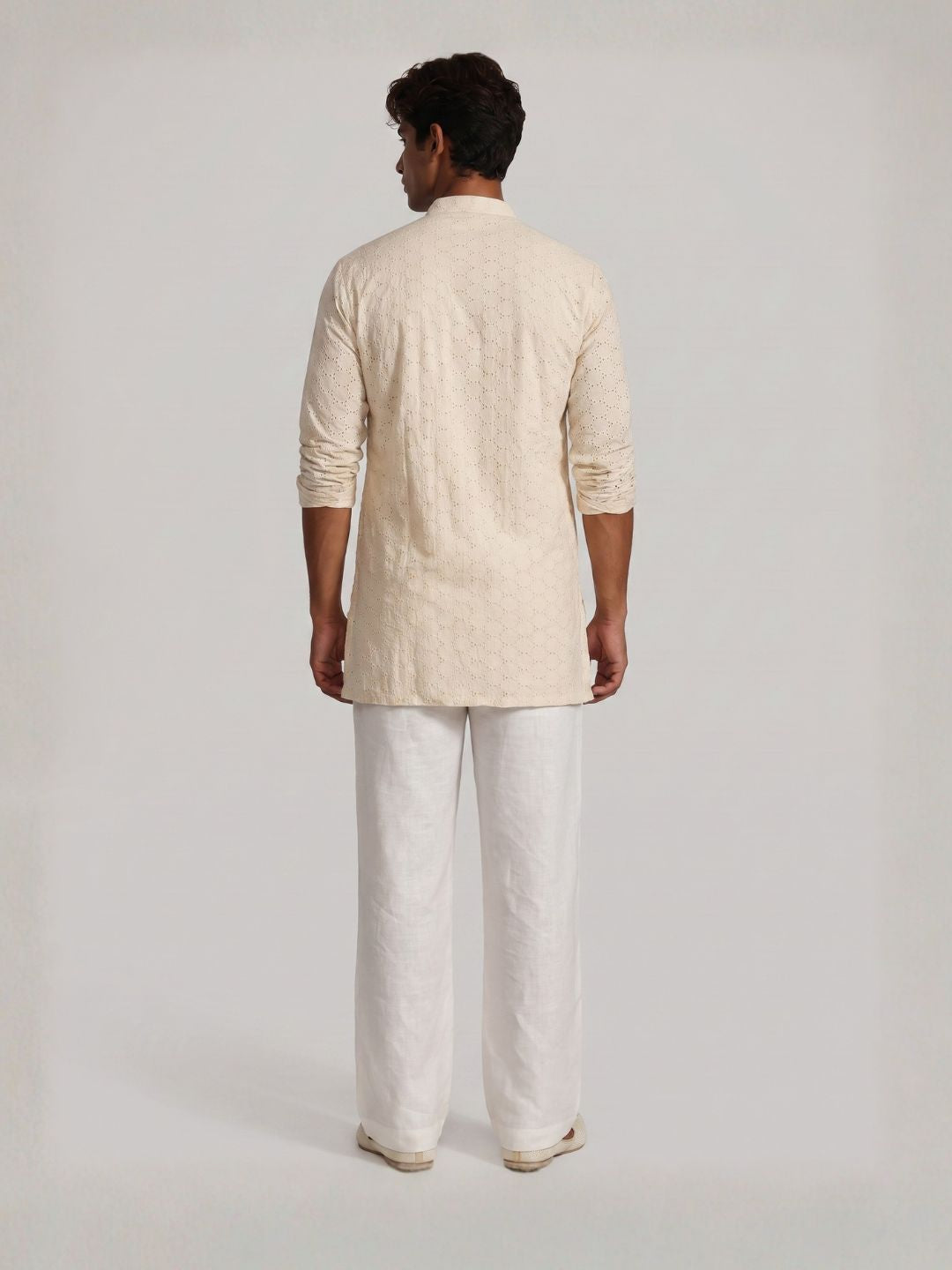 Ansh Chikankari Short Structured Kurti Top