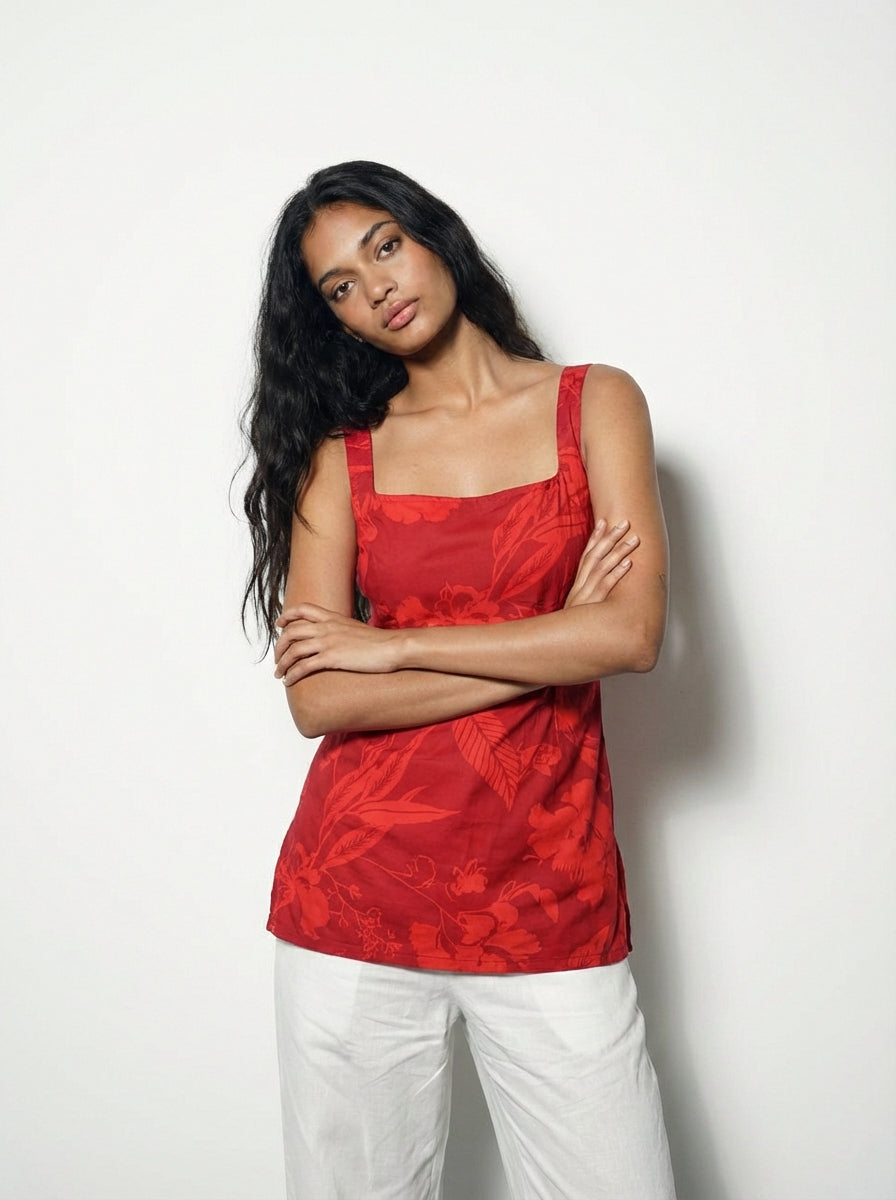 Ananya Open-Back Kurti Top