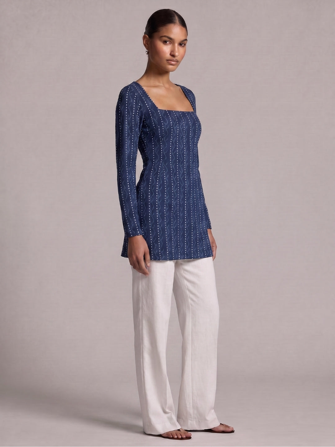Mehek Sleeved Corset Kurti Top