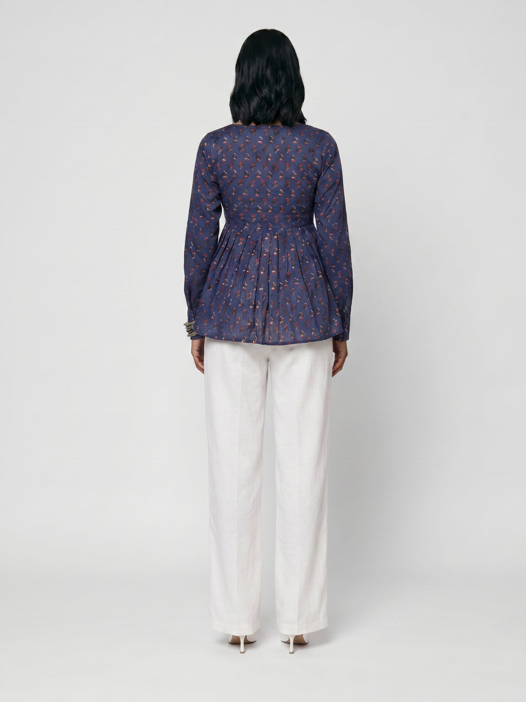 Fara Sleeved Structured Kurti Top