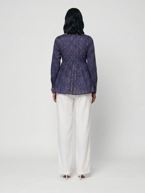 Fara Sleeved Structured Kurti Top