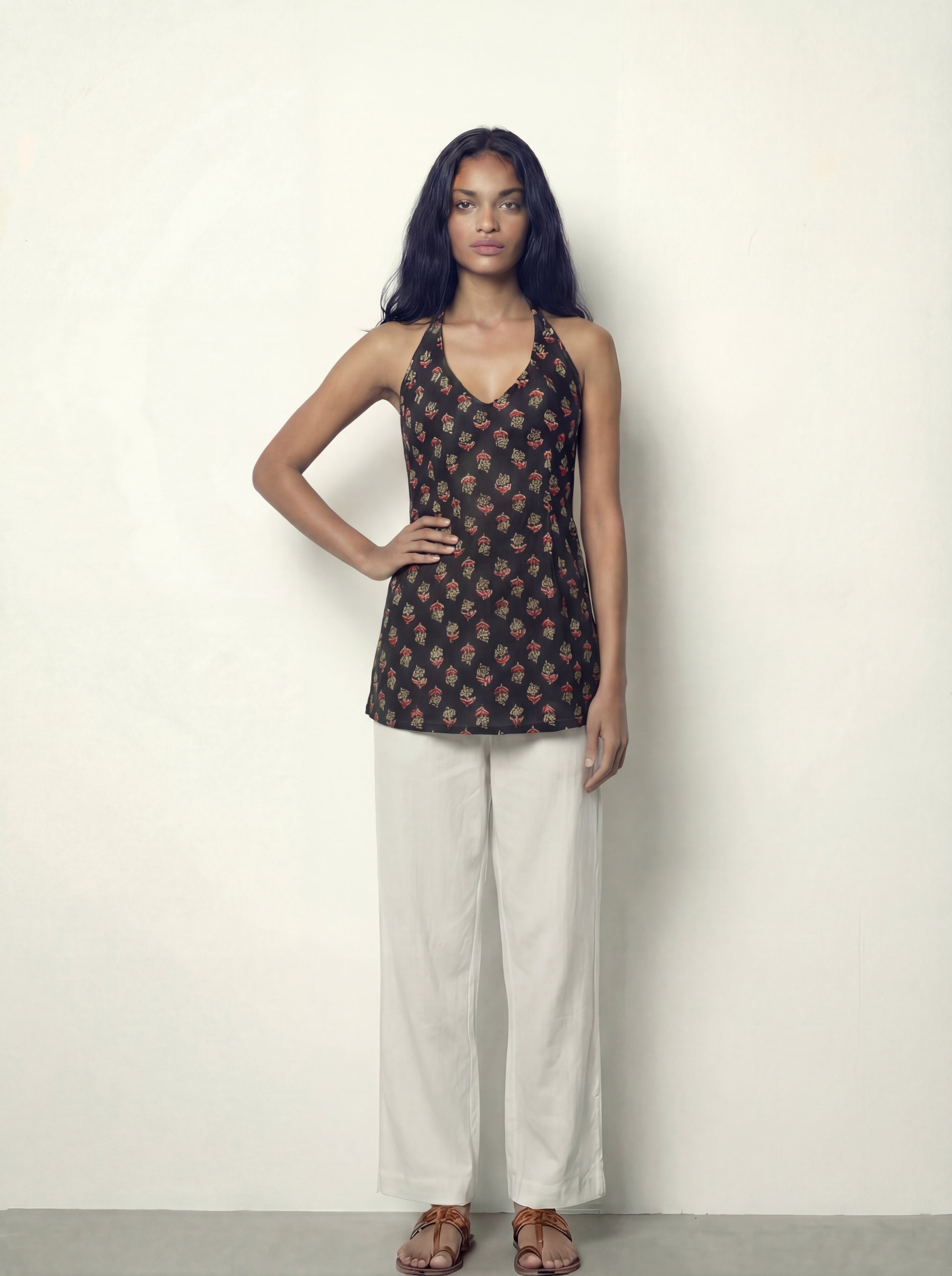 Simran Halterneck Corset Kurti