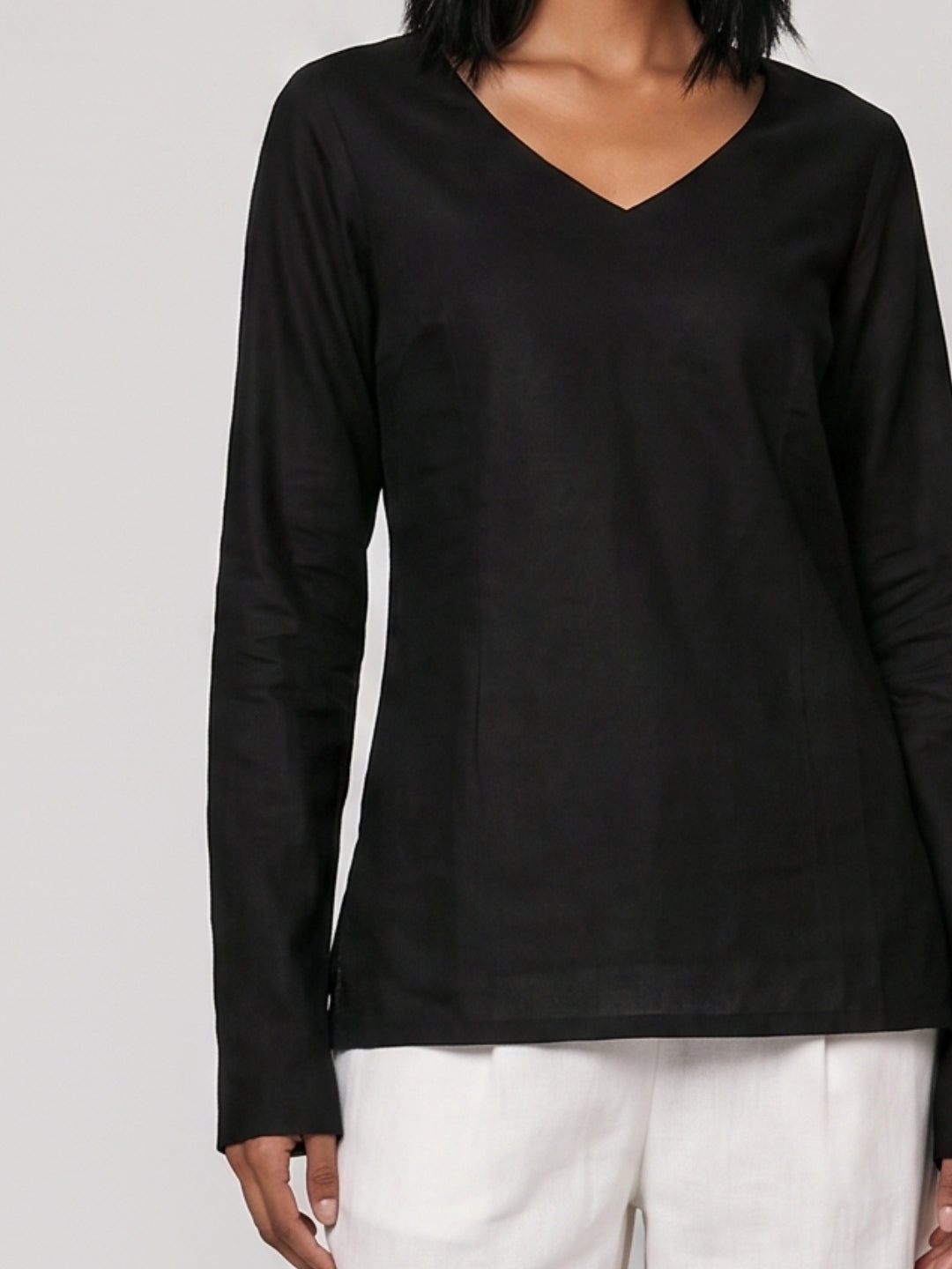 Hunar Sleeved Structured Kurti Top