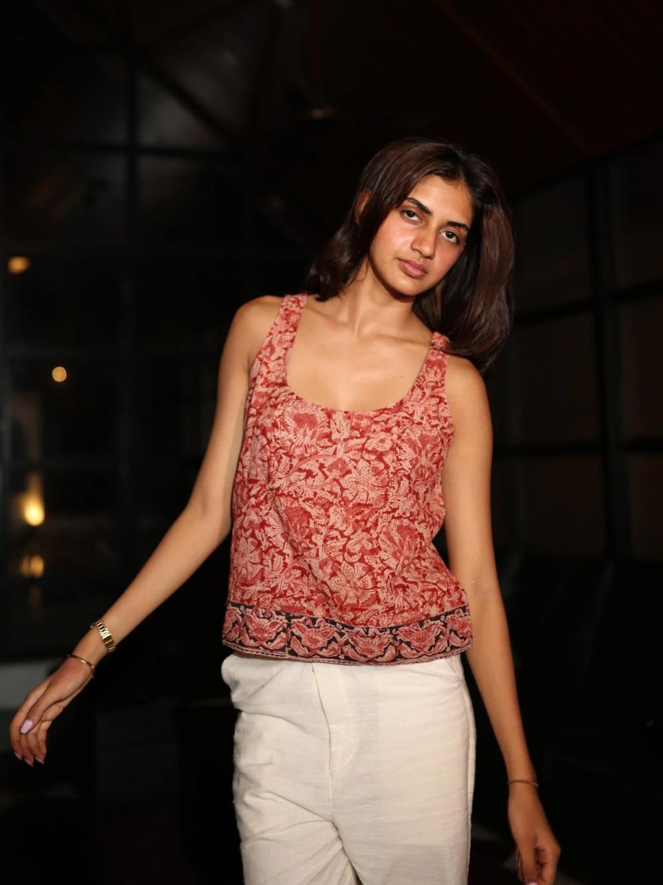 Navya Kalamkari Structured Top