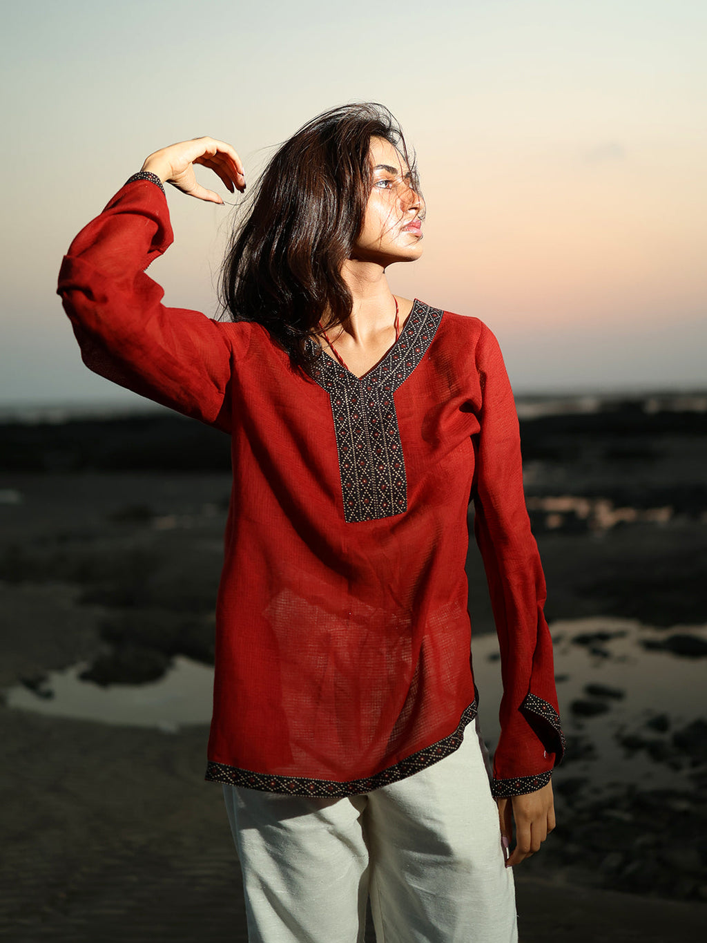 Shrishti mul cover up - kurti