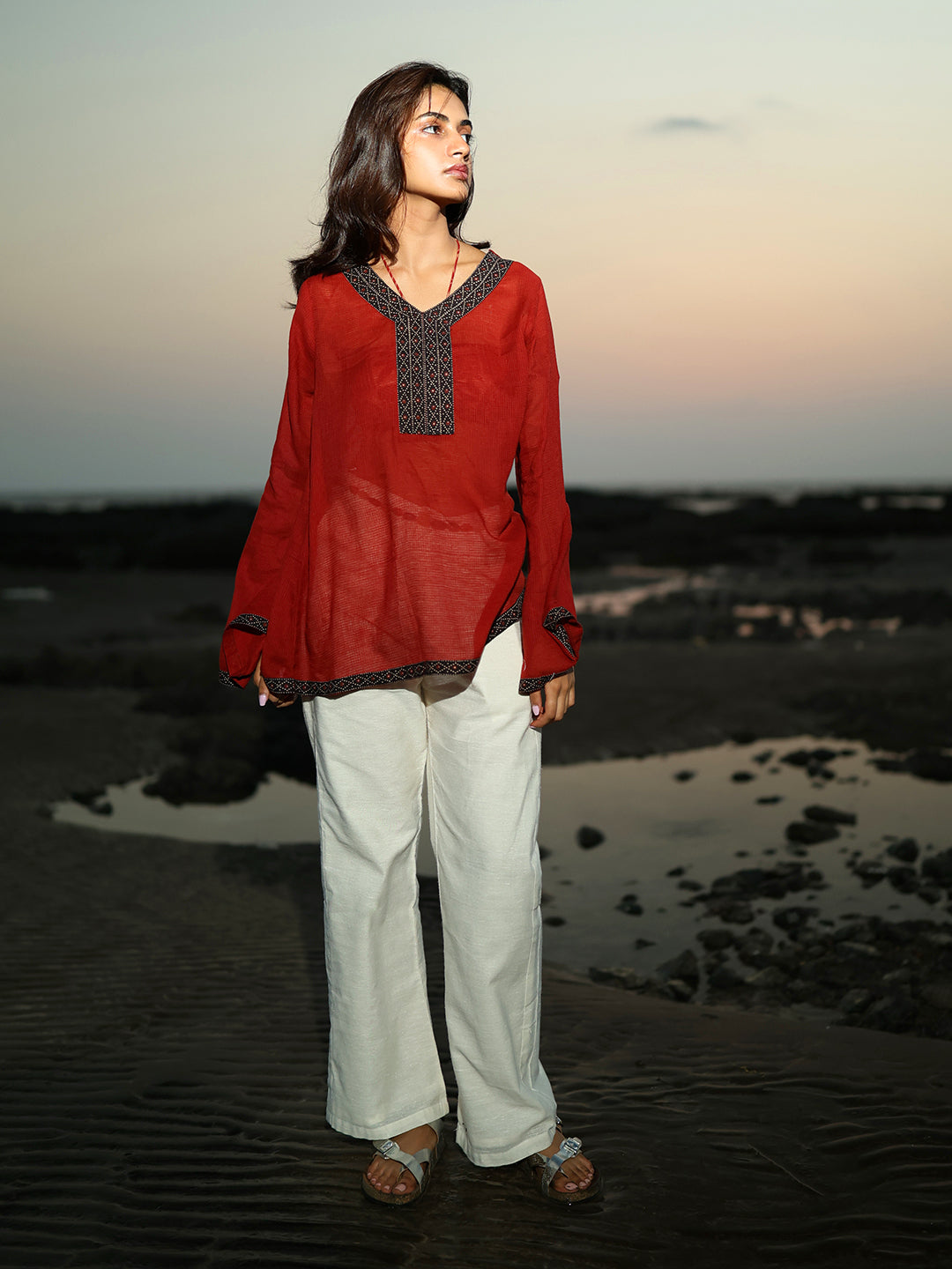 Shrishti mul cover up - kurti