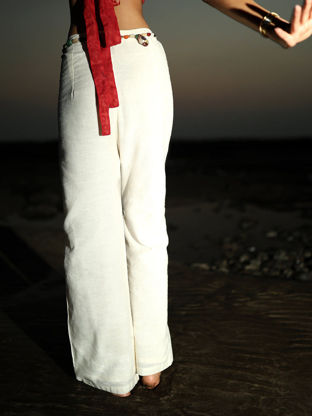 Off-White Linen Pants