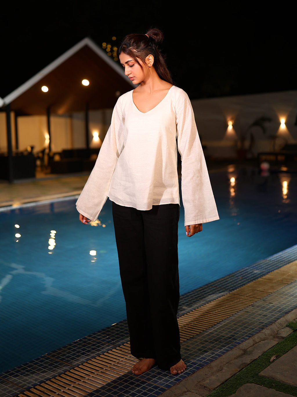 Masakali Linen Structured Top