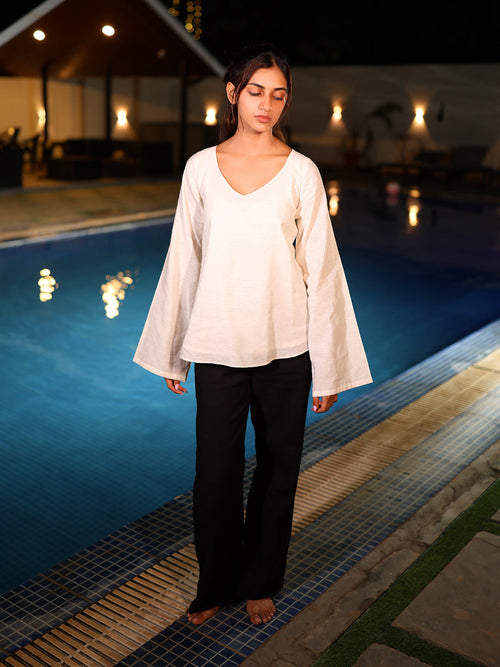 Masakali Linen Structured Top