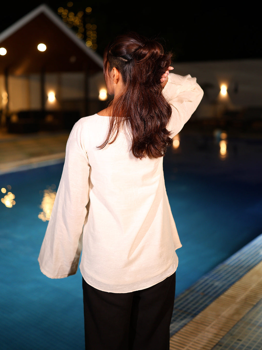 Masakali Linen Structured Top