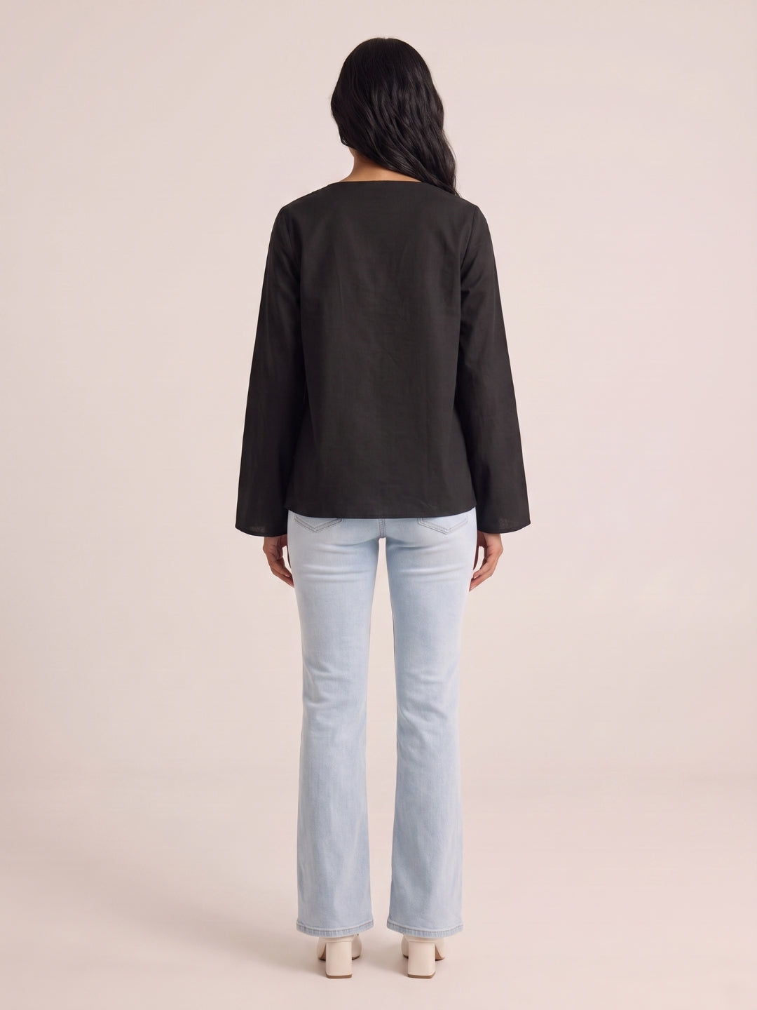 Krutika Bell Sleeved Structured Top