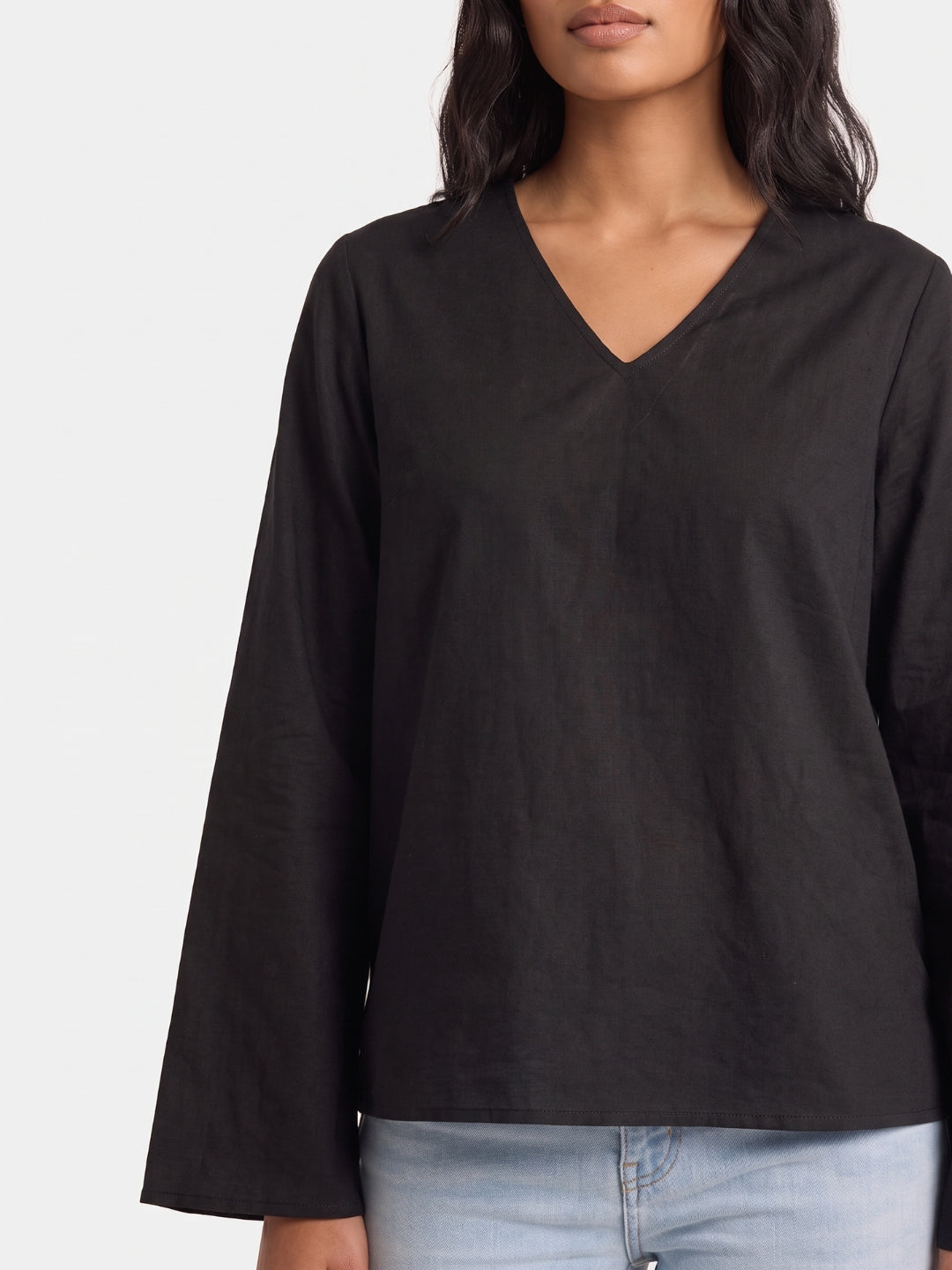 Krutika Bell Sleeved Structured Top