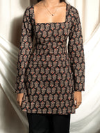 Juhi Black Full Sleeve Kurti