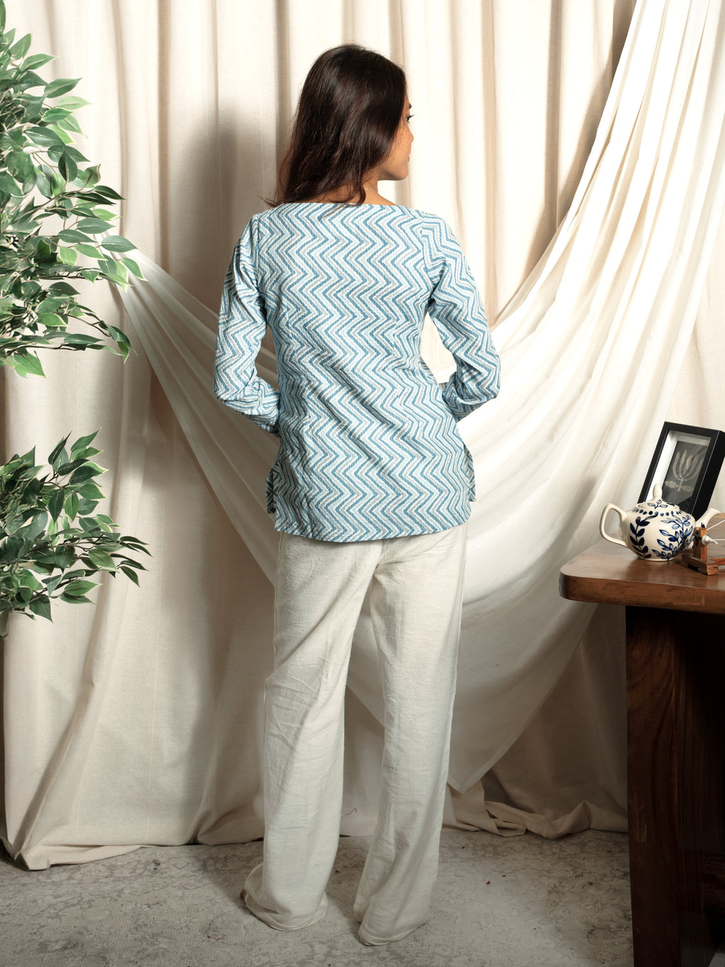 Nysha Full Sleeved Structured Kurti Top