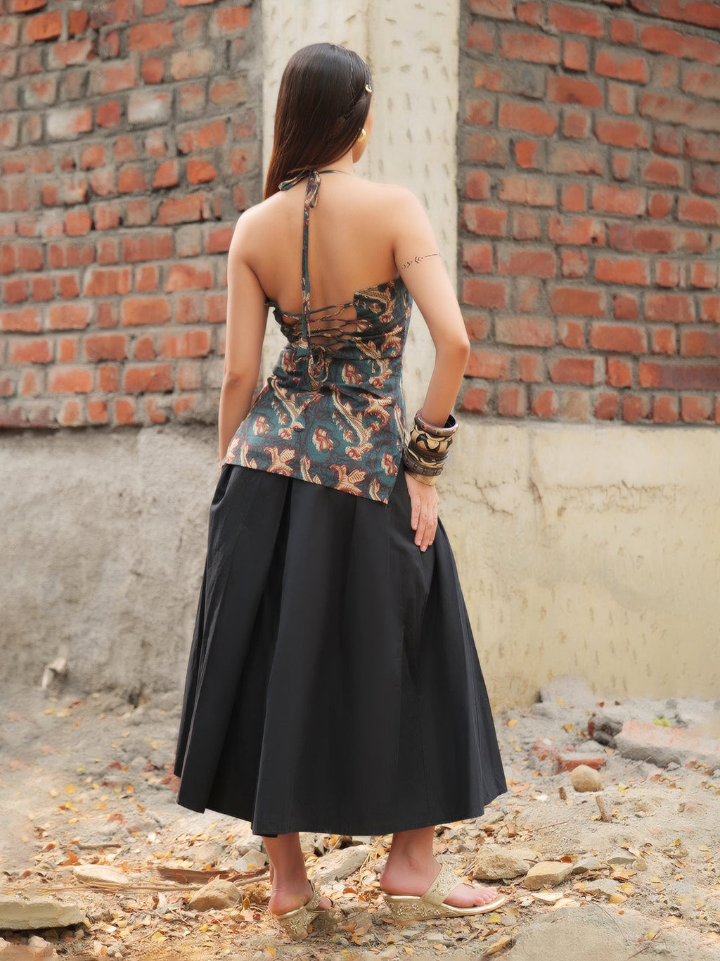 Mariya Halter Corset Kurti Top