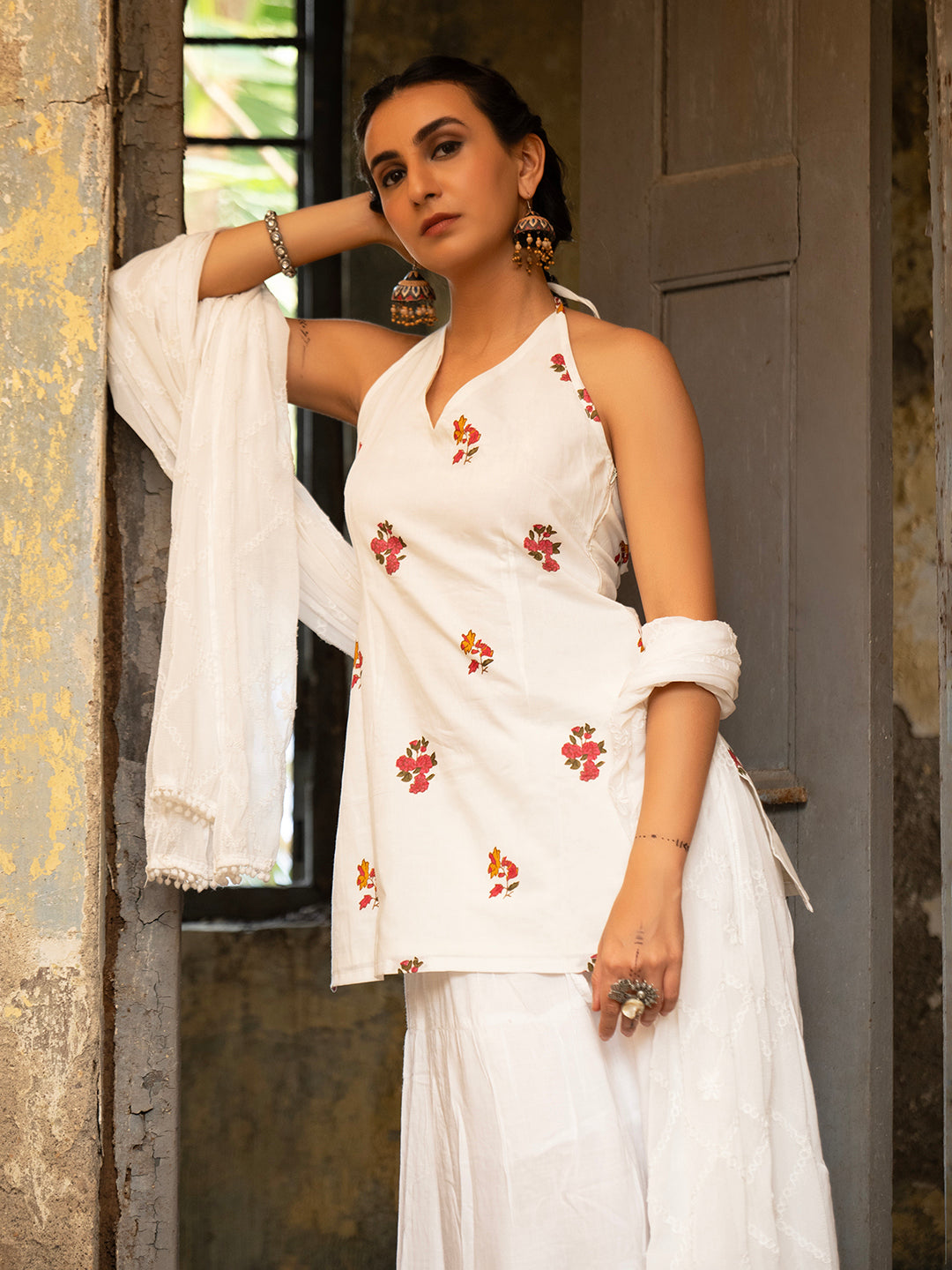 Tara Halter Corset Kurti Top